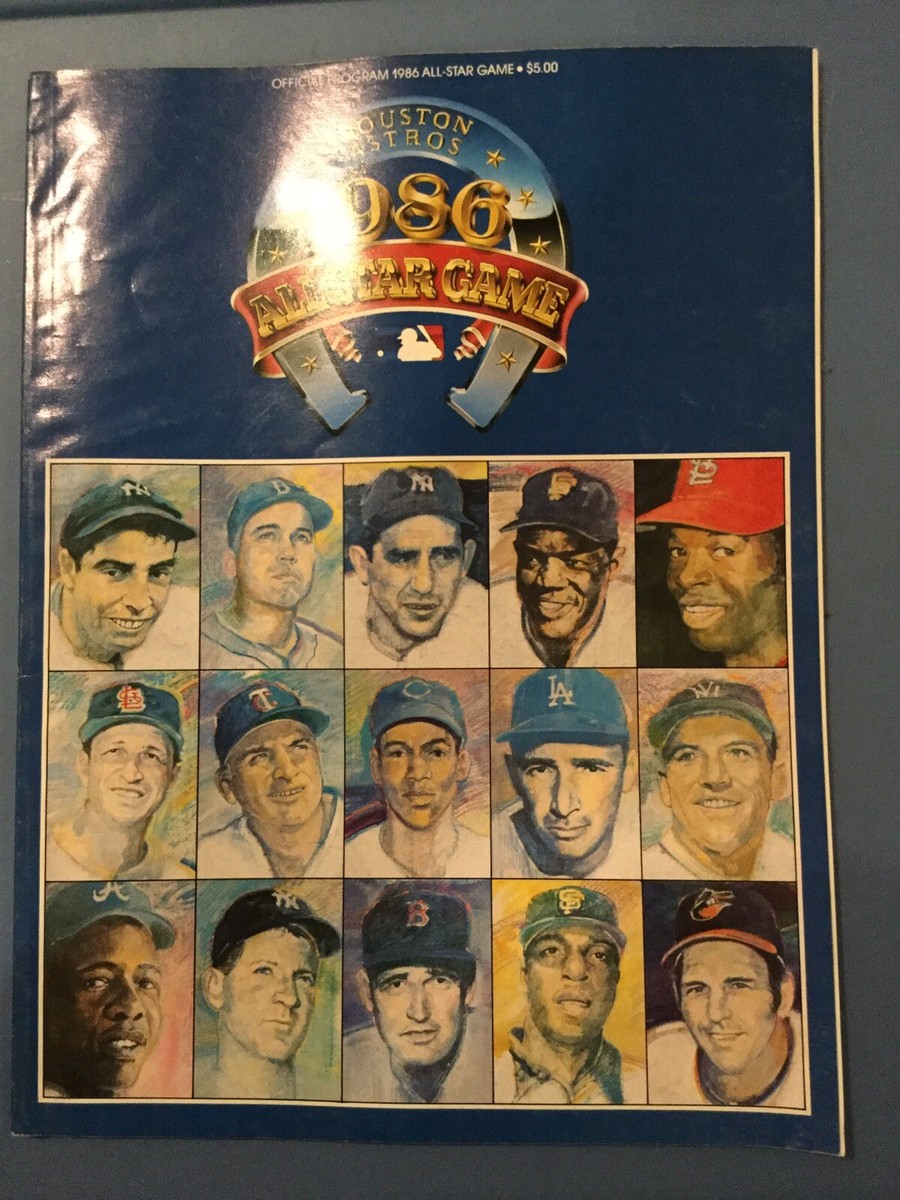 1986 MAJOR LEAGUE BASEBALL ALL-STAR GAME PROGRAM - AT HOUSTON