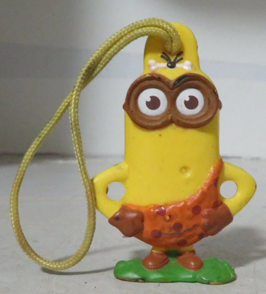 ACTION FIGURE MINION 2.5" Despicable Me Cave Man General Mills Toy #1 Cereal Pro - Image 2 of 4