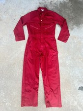 Vintage Sears Red Coveralls Vintage Utility Jumpsuit Workwear Size 40T A34