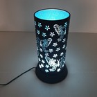 Butterfly Silhouette Lamp, Blue, Plug In, Cylindrical, 20.5 x 11 cm, Working/VGC