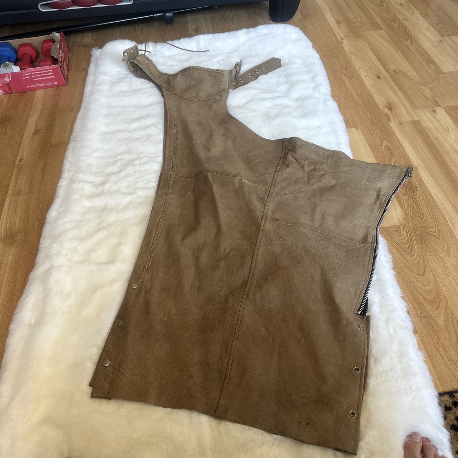 Cowboy Buckskin Suede Leather Pants Rodeo Chaps Mount… Gem