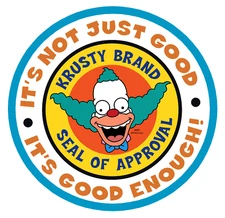 Krusty sticker seal approval skate cell laptop bumper vinyl decal