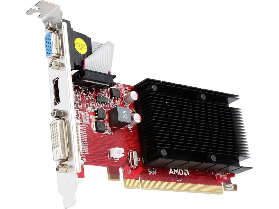 PowerColor ATI Radeon HD 5450 AX5450 1GBK3-SH 1GB GDDR3 Video Card HDMI DVI VGA - Image 4 of 4