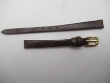 8MM Genuine Lizard Ladies Brown Watch Band