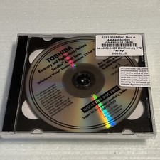  NEW SEALED  TOSHIBA RECOVERY AND APPLICATIONS/DRIVERS CD-ROM SATELLITE A3000