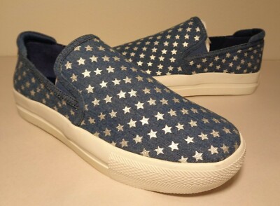 Luxury Rebel Size 9.5 M JUNIPER Blue Silver Stars Sneakers New Women's Shoes