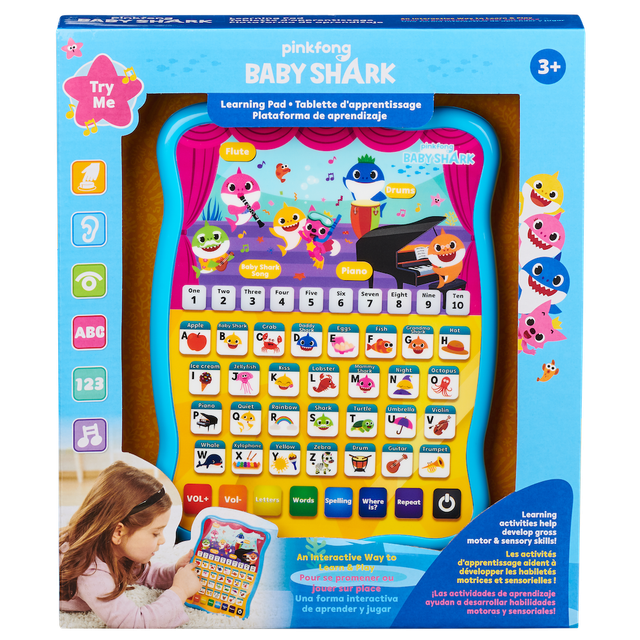 Pinkfong Baby Shark Tablet Learning Toy Singing Talking Gift for sale online eBay