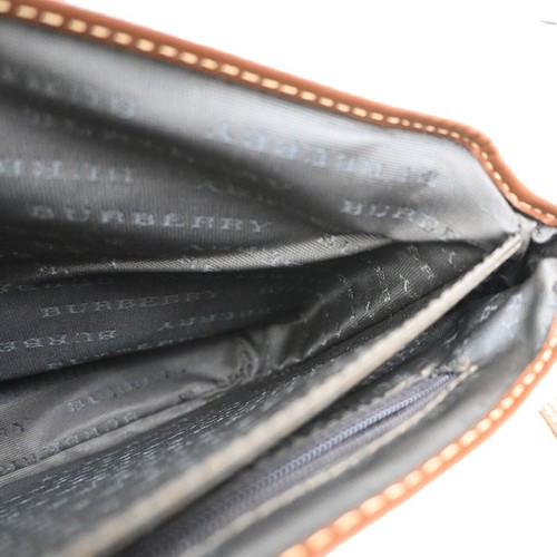 BURBERRY Logo Nova Check Crossbody Shoulder Bag PVC Leather Beige Brown 31FB800 - Picture 16 of 20