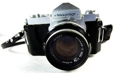 50mm NIKON 1.4 Non  Ai Lens w almost  FREE Nikkormat 35mm Camera
