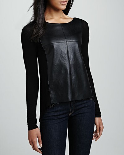 BAILEY 44 Software Faux-Leather Paneled 