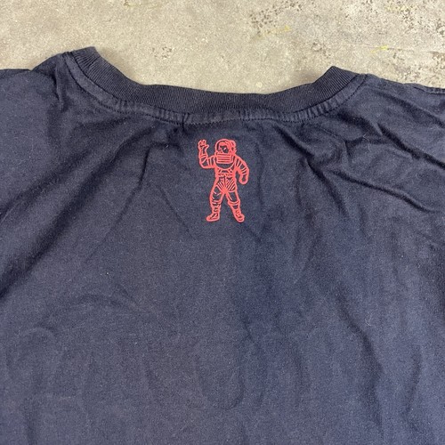 Billionaire Boys Club T Shirt Mens XXL Blue Puff Print Outdoors Flaws Preowned - Picture 9 of 14