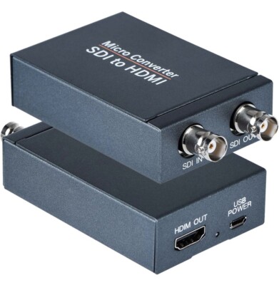 Anber-Tech SDI to HDMI Converter, SDI in HDMI Out with SDI Loopout, 1080P@60Hz 