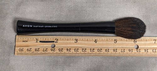 Avon Blush Brush Ergonomic Black Handle Makeup NEW - Picture 4 of 6