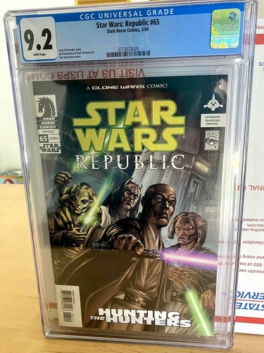 STAR WARS REPUBLIC #65 CGC 9.2 WP 1st BARRISS OFFEE COMMANDER BLY 2004 NM Unread