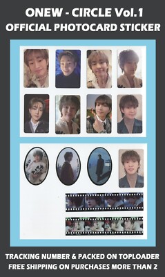 ONEW SHINEE - CIRCLE 1st Album STICKER FILM OFFICIAL PHOTOCARD | eBay