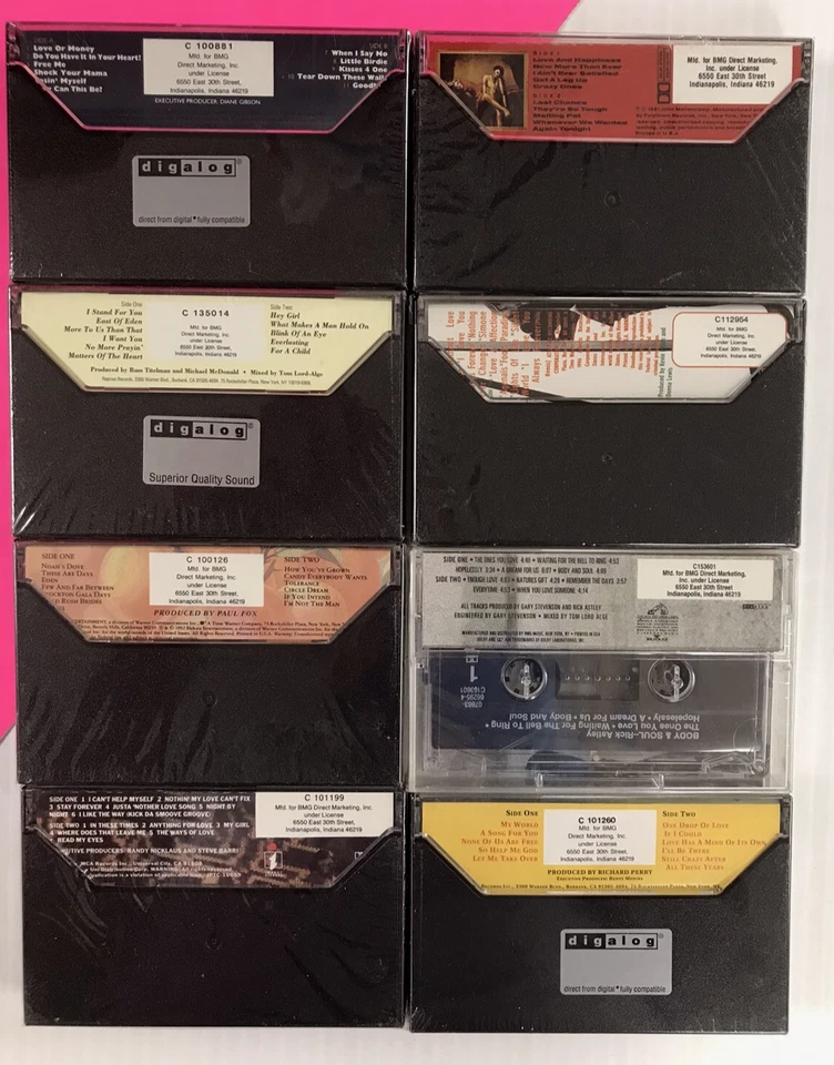 16x SEALED NEW CASSETTE Lot: Vintage late 80's/early 90's *see details #1639 - Image 3 of 4