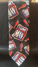 1996 Budweiser Bud Light Beer I Love You Man Neck Tie Genuine Collection, Black