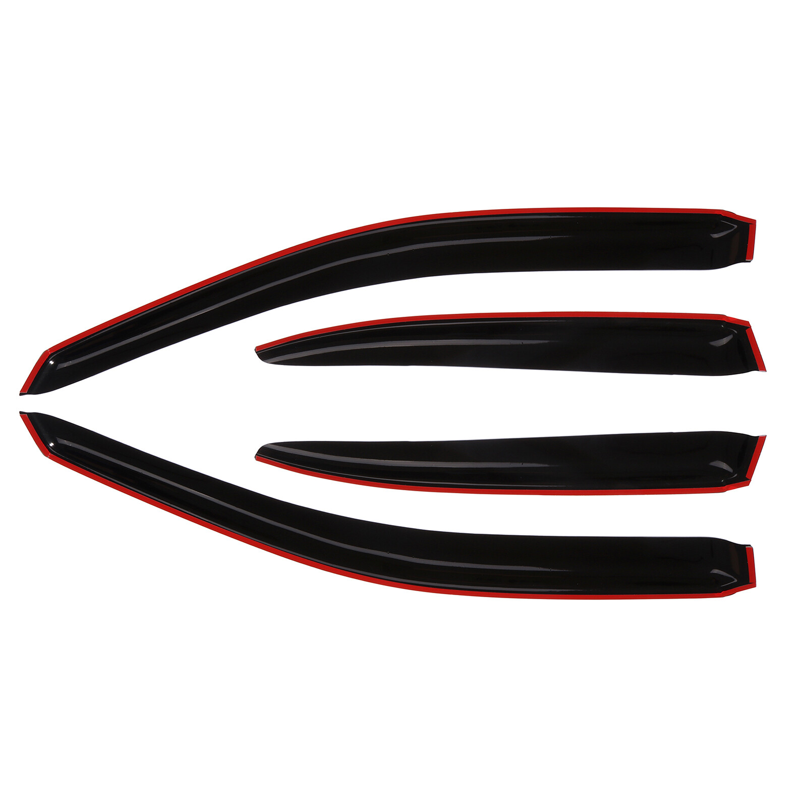 Dark Black Wind Deflectors Window Visors 4p For 2002-2005 Honda Civic Sedan