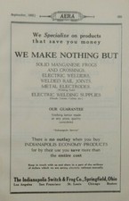 1925 Lorain Special Track Work Girder Rails Electric Welding PA Print Ads (A22)