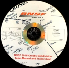 Burlington Northern Santa Fe Crosby Sub Team Manual - PDF Pages on DVD