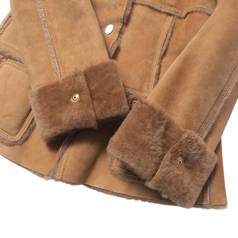 Salvatore Ferragamo coat Size 38 Shearling coat in real leather 