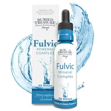 Buried Treasure Fulvic Mineral Drops - Concentrated Fulvic Acid Delivering Tr...