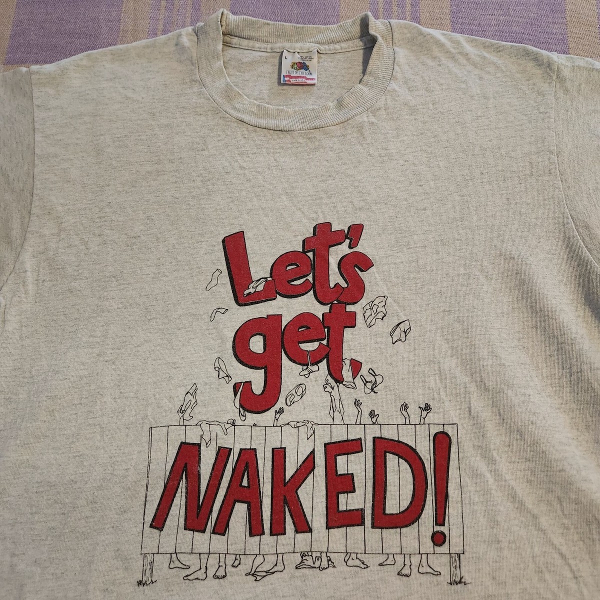 90s nude marijuana vintage shirt ヌード Art × Vintage Vintage nude boobs girl Weed T-shirt cannabis