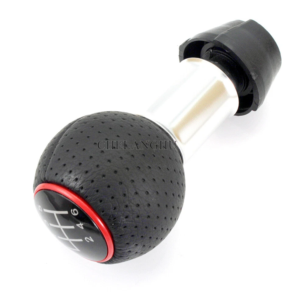 6 Speed Gear Shift Knob For AUDI A3 S3 8L 8P 2000 2001 2002 2003 2004 -2012 - Image 4 of 4