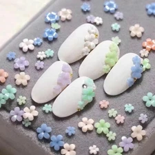 3D Flower - Acrylic Rhinestone Nail Art Resin Craft Card Making & Storage Box ɞ