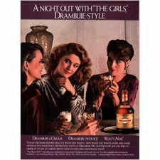 1984 Drambuie: Night Out With the Girls Vintage Print Ad