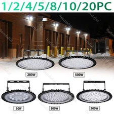 20 Pack 500W 300W 200W 100W 50Watt LED High Bay Light UFO Warehouse Shop Lights