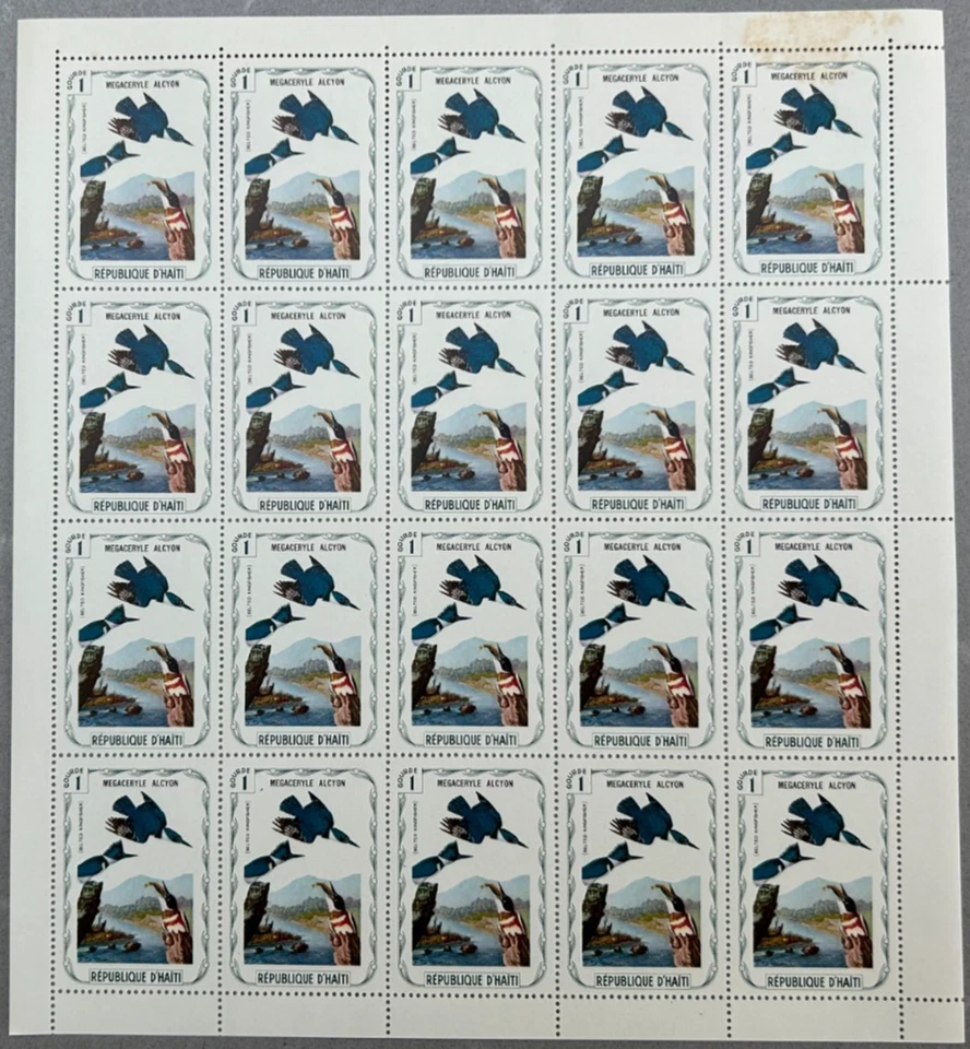Republique D’Haiti 1975 - Birds Stamp set (9 sheets = 180 stamps) - MNH - Image 4 of 4