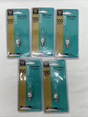 Westpointe Light Bulbs 100W T4 120V E11 Mini Candelabra Base Lot Of 5 Bulbs