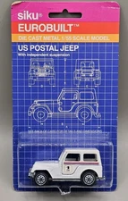 Siku Eurobuilt US Postal Jeep White 1:55 Scale West Germany 1073