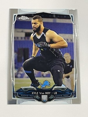 2014 Topps Chrome Football #205 - Kyle Van Noy RC - Detroit Lions