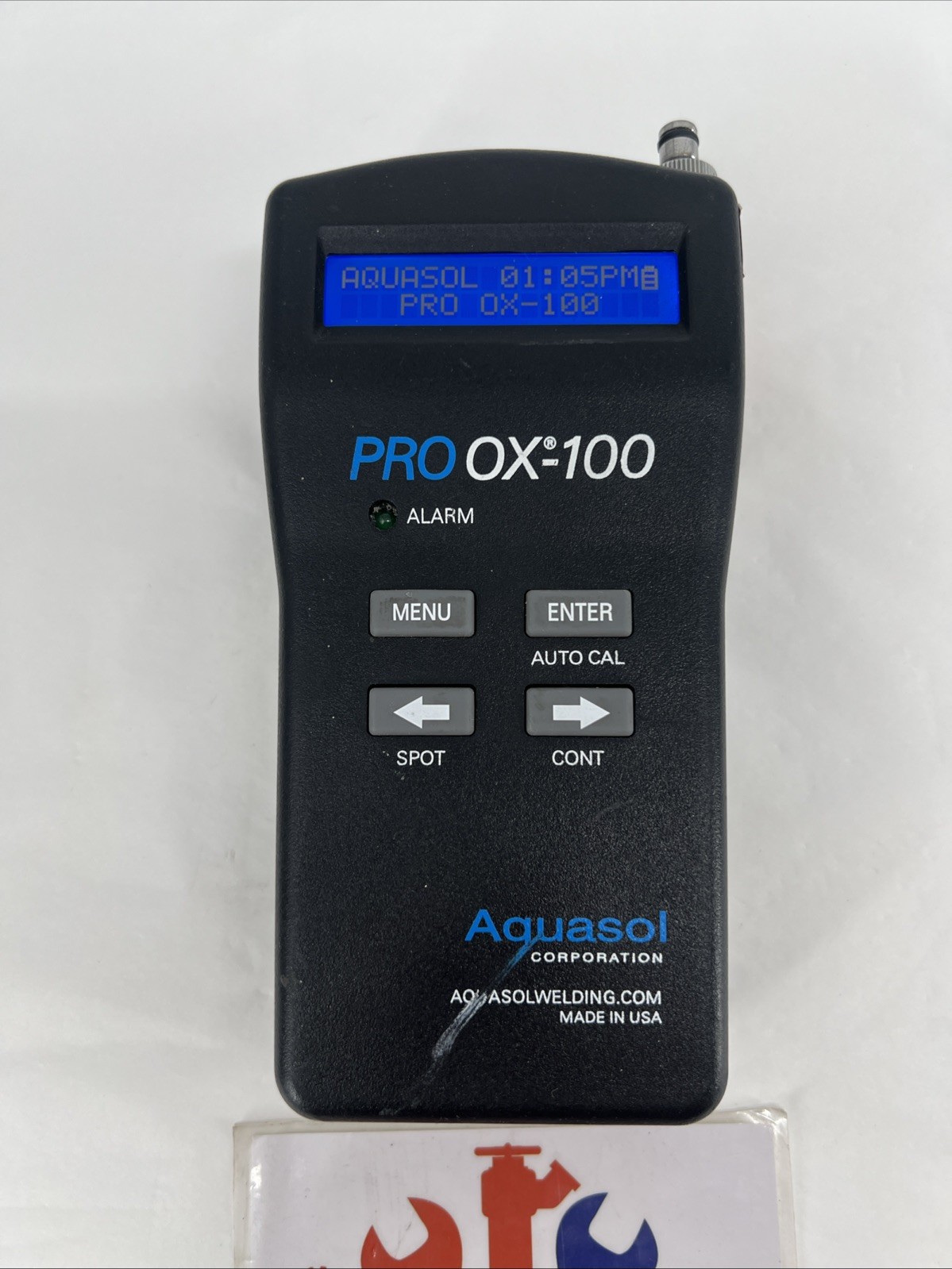 Aquasol PRO OX-100 Digital Oxygen Purge Monitor, SN:0972 (For Parts)