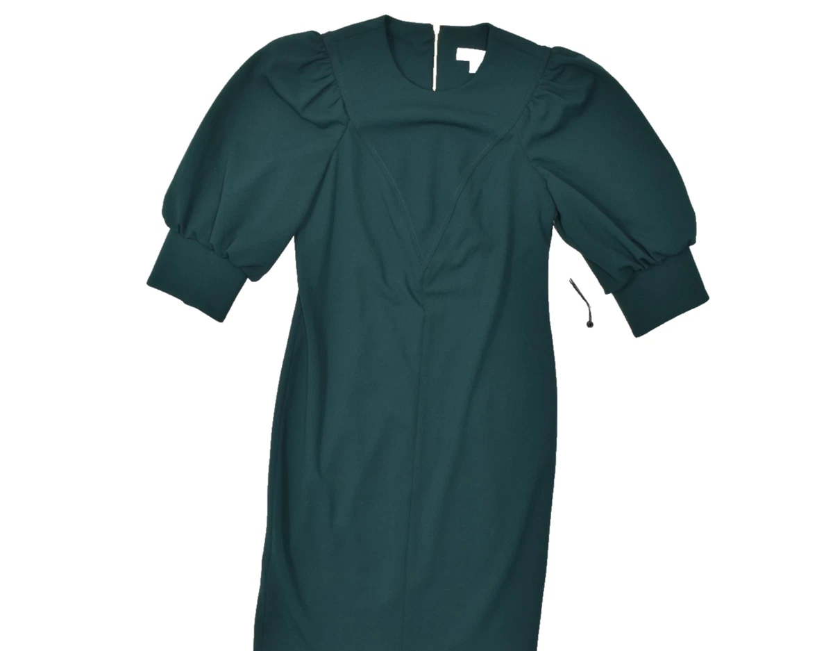 calvin klein hunter green dress Women's Petites Short Sleeve Sheath Dresses for Women for sale KNEE-LENGTH