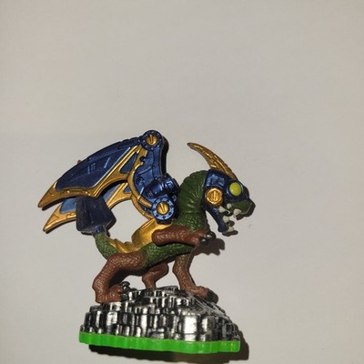 Activision Skylanders Drobot Mechanical Dragon Character Figure Green Base