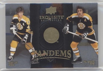 2024 Upper Deck Black Diamond Gold 10/99 Bobby Orr Phil Esposito #ET-EO HOF 14zh