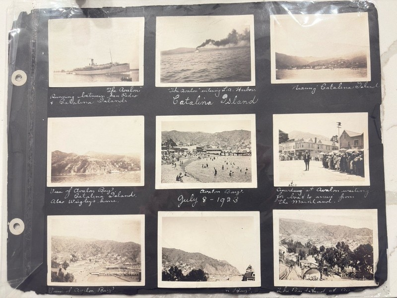RARE Historical 1923 Catalina Island San Diego 17 Original Mounted Snapshots