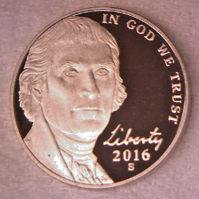 2016 S PROOF JEFFERSON NICKEL **Free Shipping** IN STOCK!!!