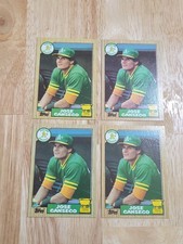 1987 Topps JOSE CANSECO 4 Card Lot #620 All Star Rookie Gold Cup Athletics