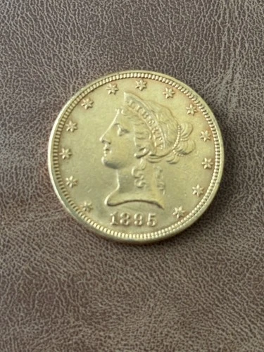 American Gold 1/2 Ounce Liberty Head Eagle Gold Coin.   Dated 1895
