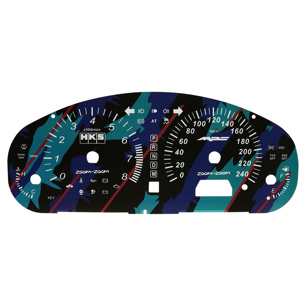 Gauge Face for Mazda 6 ZOOM-ZOOM HKS+MPS 240KM/H Instrument