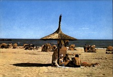Beach Neptun Romania vintage postcard b956