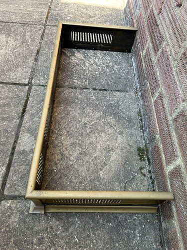 Kamin Kamin Fender Messing Deko Vintage Feuer umrandet Bordstein - Bild 7 von 16
