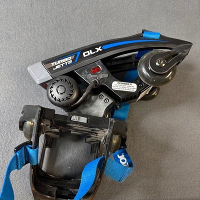 Razor Turbo Jetts DLX Electric Motorized Heel Wheels Black Blue 25156140