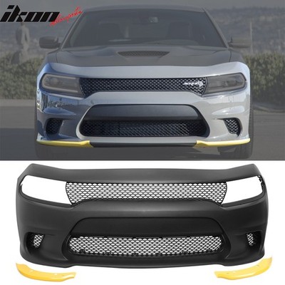 Fits 15-23 Dodge Charger SRT Hellcat Conversion Front Bumper Cover