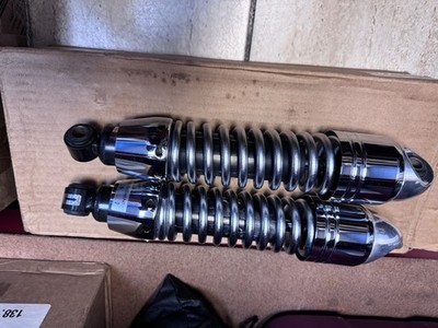Harley Davidson OEM 13'' Chrome Adjustable Rear Shock - Come off 2010 Wide Glide.