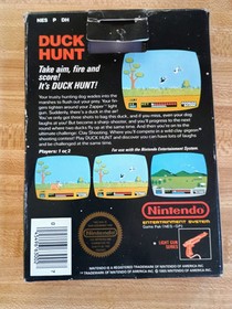 Original 1985 NES Nintendo Duck Hunt Matte Sticker Seal 1rst N.Y. Test Run 